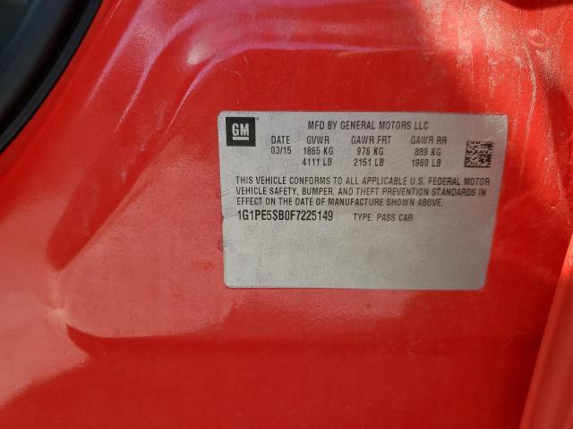 2015 CHEVROLET CRUZE LT - 1G1PE5SB0F7225149