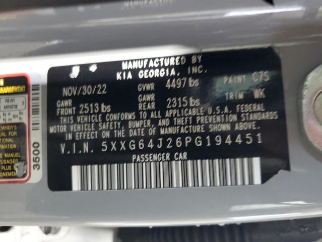 2023 KIA K5 GT LINE 5XXG64J26PG194451