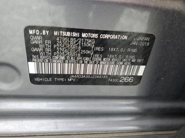 2018 MITSUBISHI OUTLANDER - JA4AD3A30JZ044185