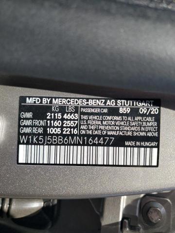 2021 MERCEDES-BENZ CLA AMG 35 W1K5J5BB6MN164477