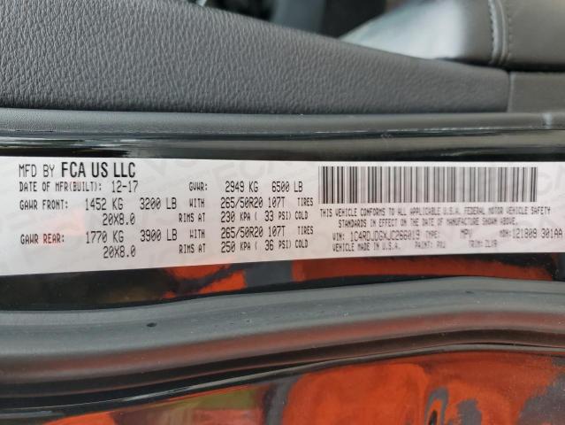 2018 DODGE DURANGO GT 1C4RDJDGXJC266019