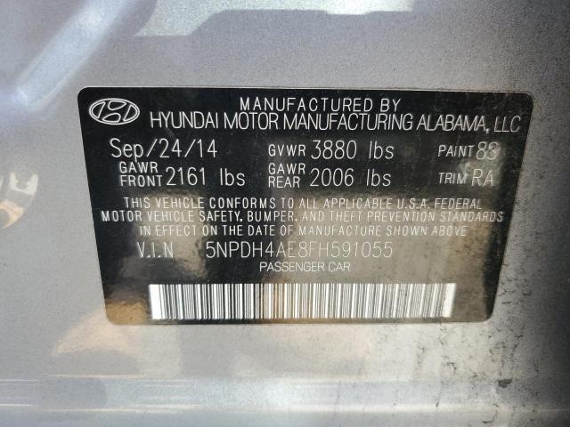 2015 HYUNDAI ELANTRA SE 5NPDH4AE8FH591055