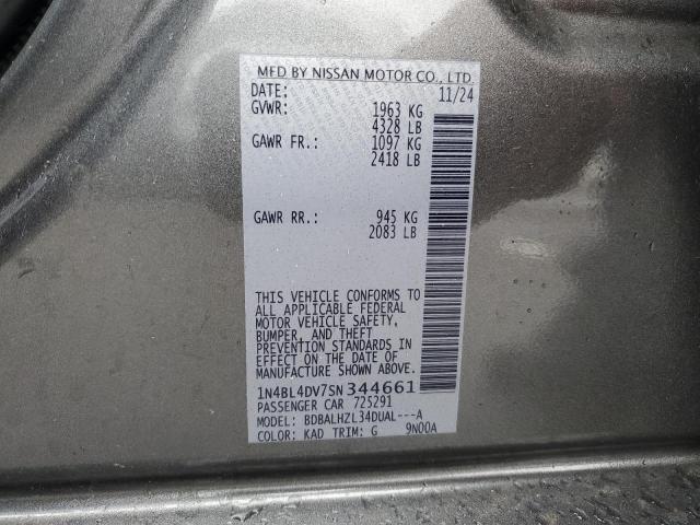 2025 NISSAN ALTIMA SV 1N4BL4DV7SN344661