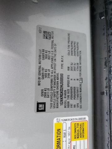 2017 CHEVROLET TRAVERSE L - 1GNKRGKD2HJ300580