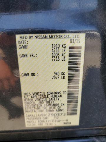 2015 NISSAN ALTIMA 2.5 - 1N4AL3AP9FC290373