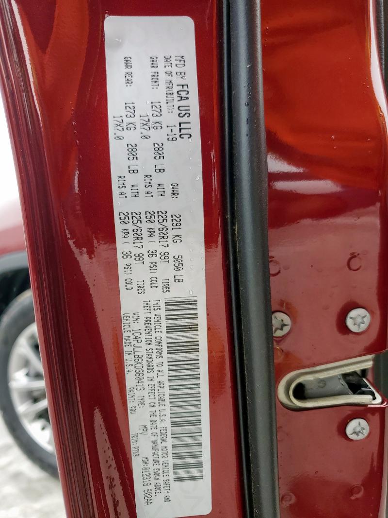2019 JEEP CHEROKEE LATITUDE PLUS 1C4PJLLB6KD360413