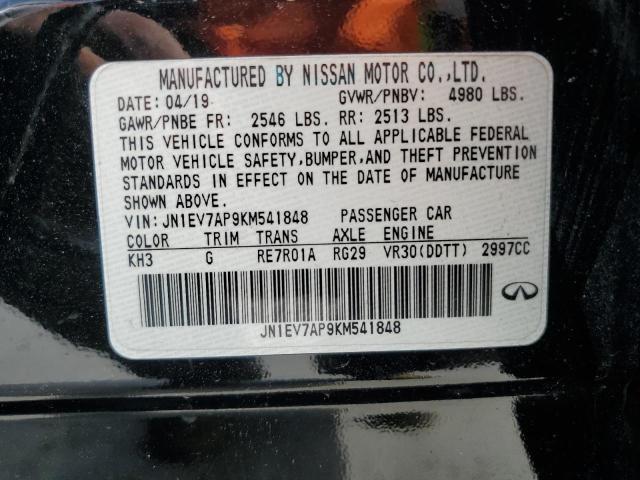 2019 INFINITI Q50 LUXE JN1EV7AP9KM541848