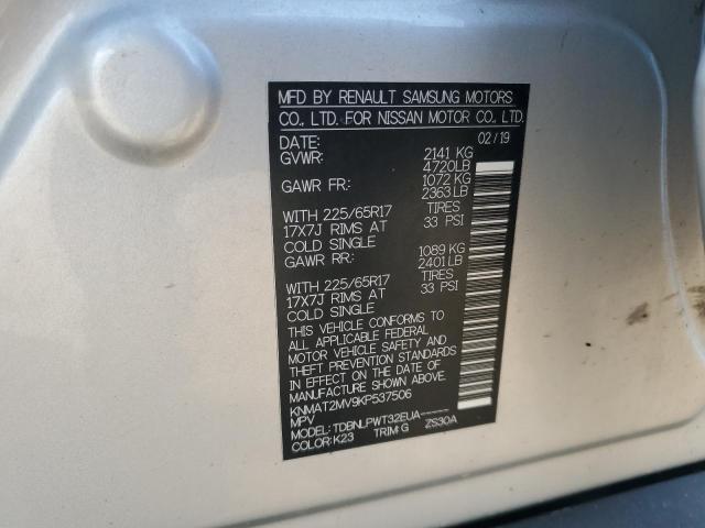 2019 NISSAN ROGUE S - KNMAT2MV9KP537506