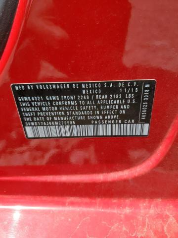 2016 VOLKSWAGEN JETTA SPOR 3VWD17AJ6GM279585