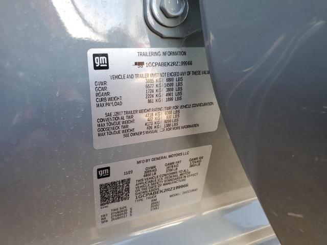 2024 CHEVROLET SILVERADO - 1GCPABEK2RZ199966