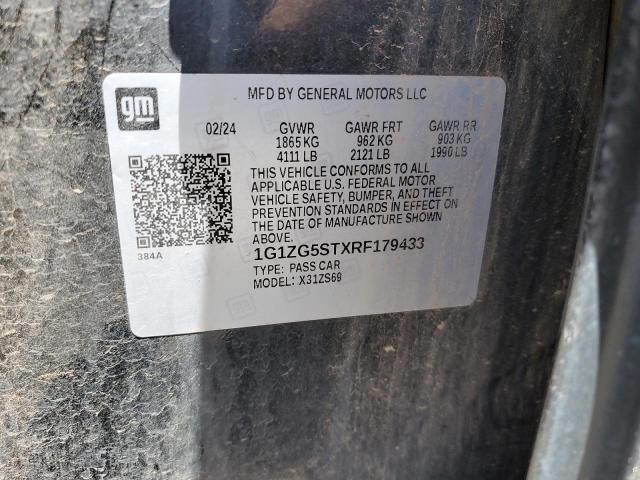 2024 CHEVROLET MALIBU RS 1G1ZG5STXRF179433