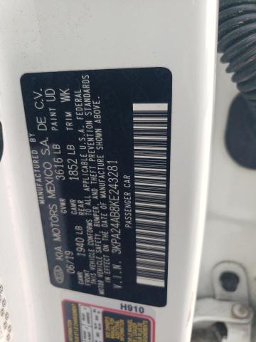 2019 KIA RIO S 3KPA24AB8KE243281