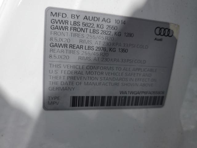 2015 AUDI Q5 PRESTIG WA1WGAFP6FA055808