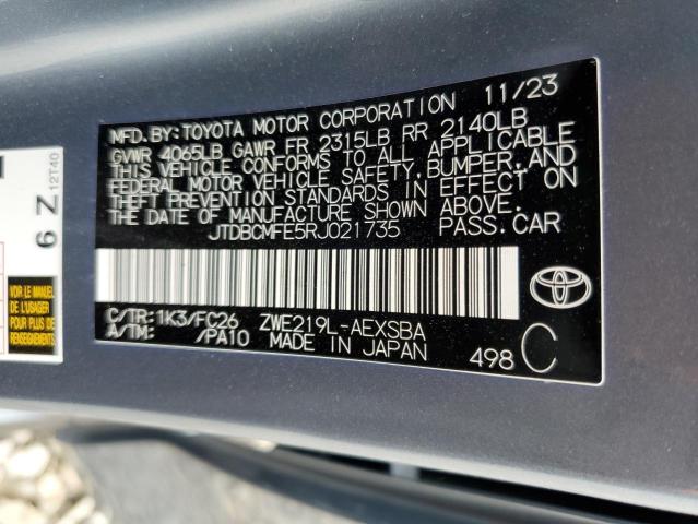 2024 TOYOTA COROLLA LE - JTDBCMFE5RJ021735
