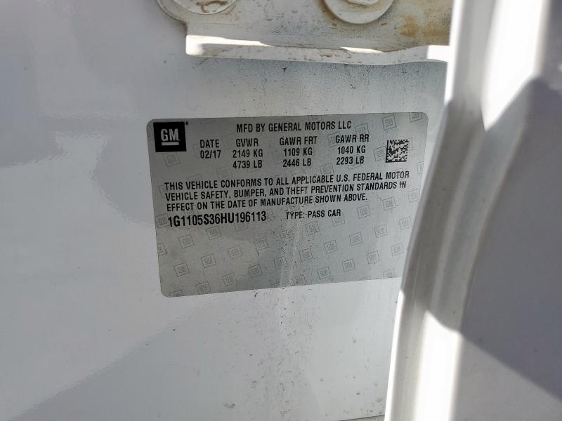 2017 CHEVROLET IMPALA LT - 1G1105S36HU196113