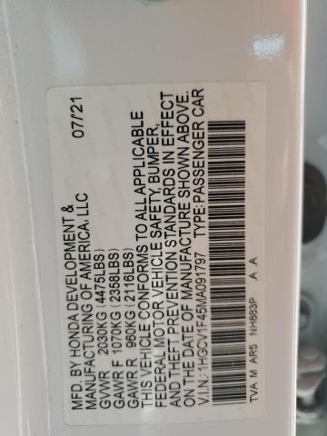 2021 HONDA ACCORD SPO - 1HGCV1F45MA091797