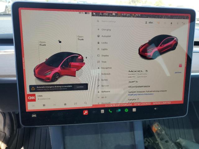 2023 TESLA MODEL 3 5YJ3E1EB9PF386234