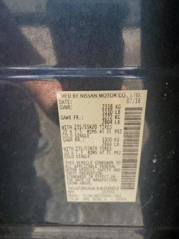 2016 NISSAN MURANO S - 5N1AZ2MG4GN160002