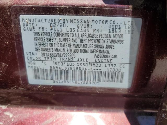 2020 NISSAN SENTRA SV 3N1AB8CV8LY223209