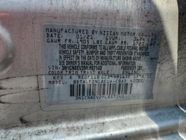 2021 NISSAN VERSA SV - 3N1CN8EV2ML857143