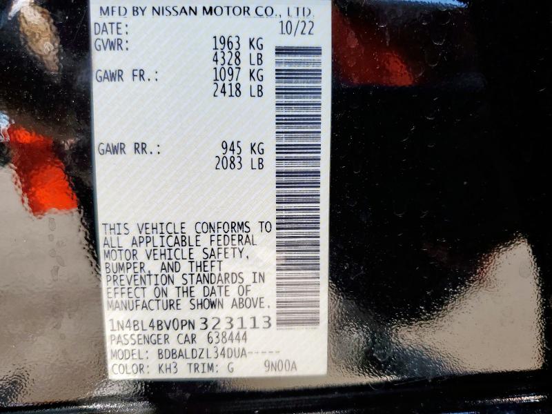 2023 NISSAN ALTIMA S 1N4BL4BV0PN323113