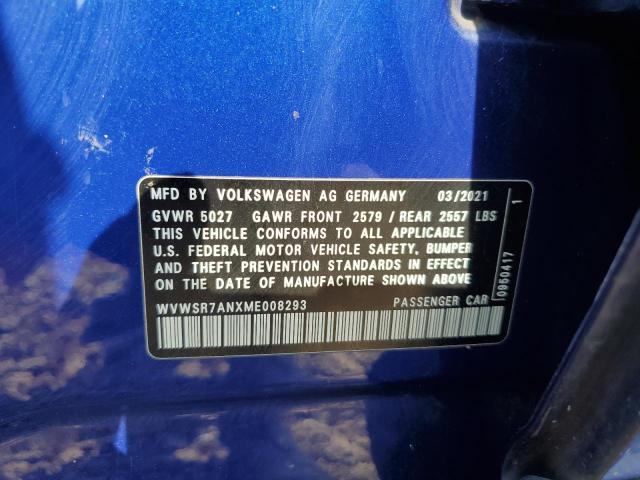 2021 VOLKSWAGEN ARTEON SEL WVWSR7ANXME008293