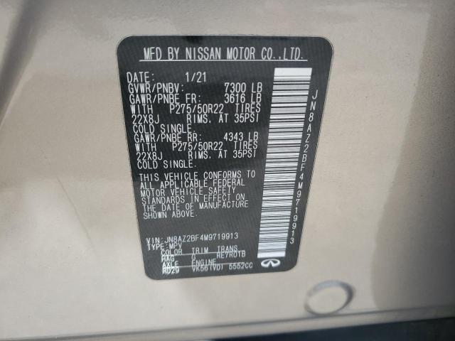 2021 INFINITI QX80 SENSO JN8AZ2BF4M9719913