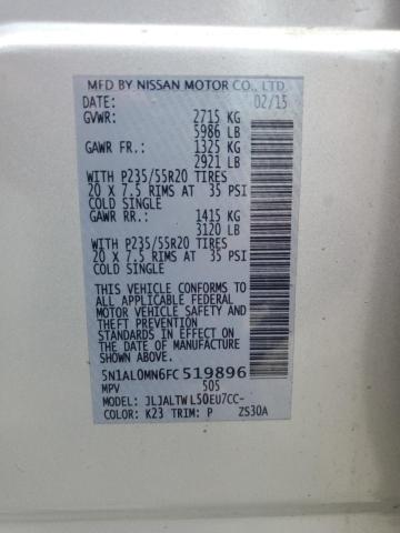 2015 INFINITI QX60 5N1AL0MN6FC519896