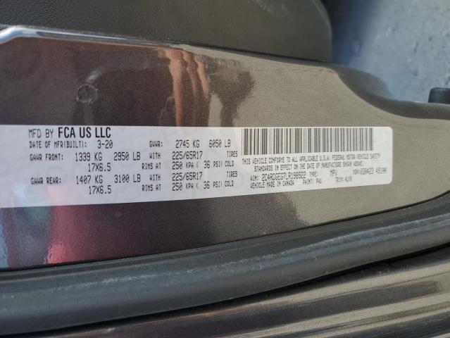 2020 DODGE GRAND CARA 2C4RDGEG7LR198922