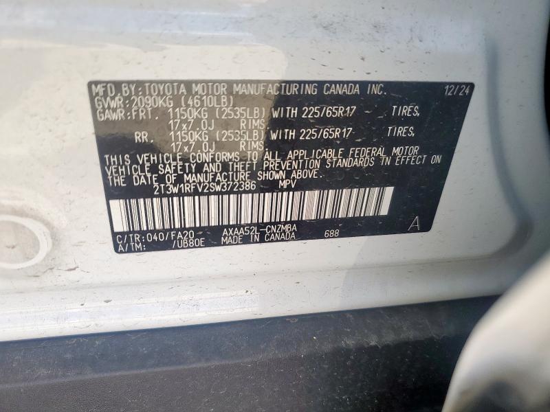 2025 TOYOTA RAV4 XLE - 2T3W1RFV2SW372386