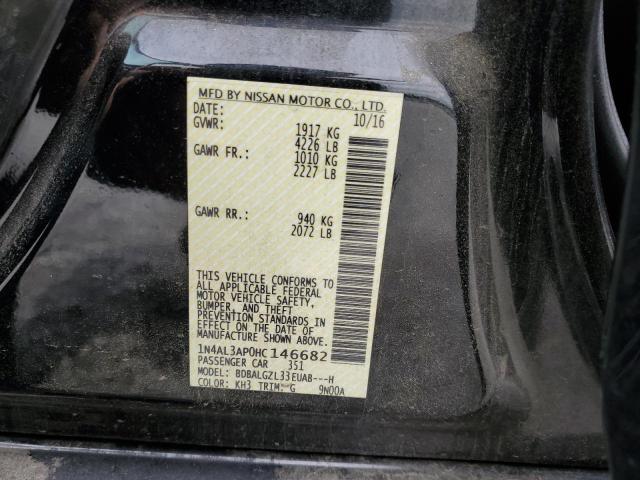 2017 NISSAN ALTIMA 2.5 - 1N4AL3AP0HC146682
