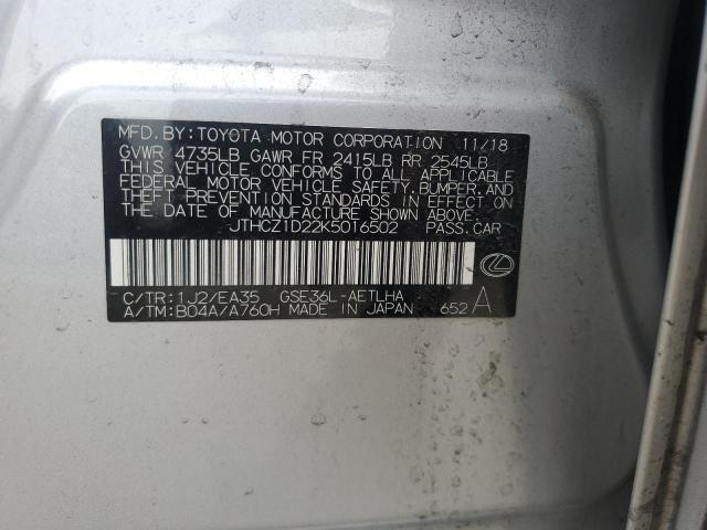 2019 LEXUS IS 350 JTHCZ1D22K5016502