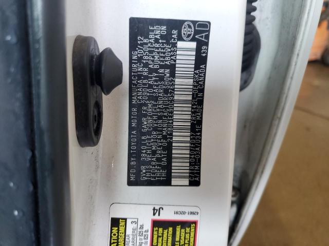 2013 TOYOTA COROLLA BA - 2T1BU4EE9DC957652