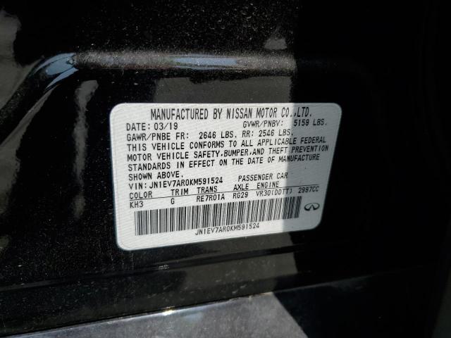 2019 INFINITI Q50 LUXE - JN1EV7AR0KM591524
