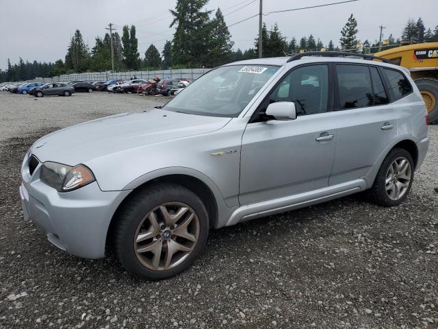 BMW X3 3.0I 2006 silver  gas WBXPA93496WG83925 photo #1