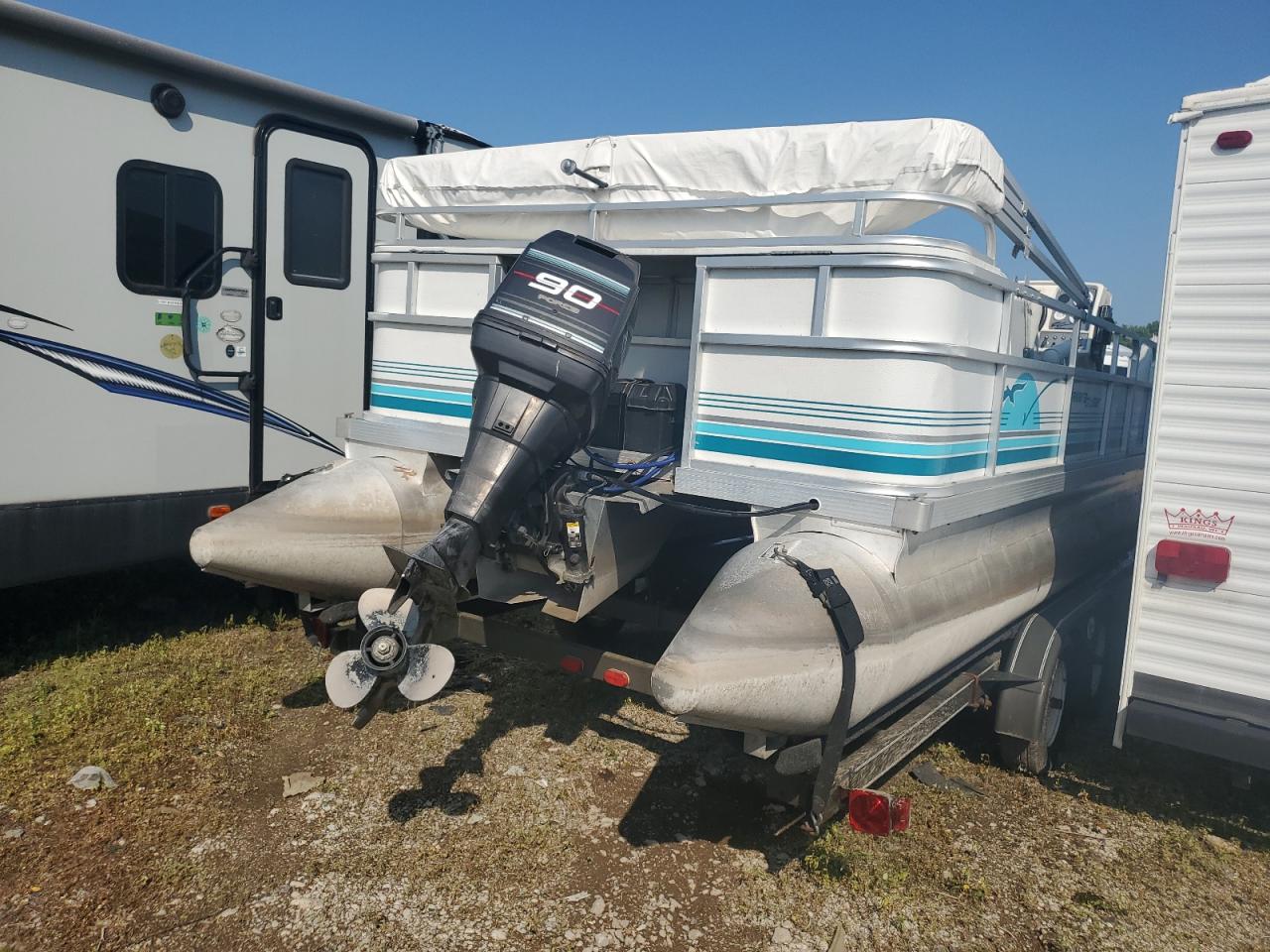 Lot #3290203201 1993 RIVE BOAT W/TRL