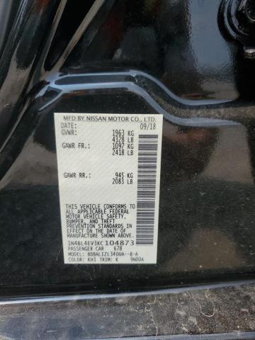 2019 NISSAN ALTIMA SL 1N4BL4EV3KC104873