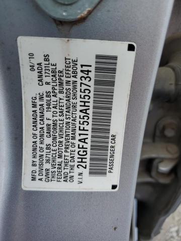 2010 HONDA CIVIC LX - 2HGFA1F55AH557341