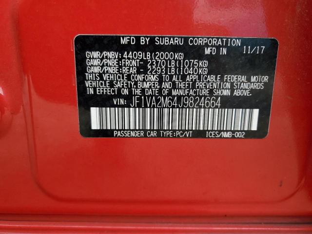 2018 SUBARU WRX STI JF1VA2M64J9824664