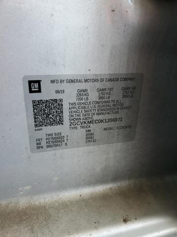 2019 CHEVROLET SILVERADO 2GCVKMEC0K1206971