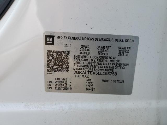 2020 GMC TERRAIN SL 3GKALTEV5LL193758