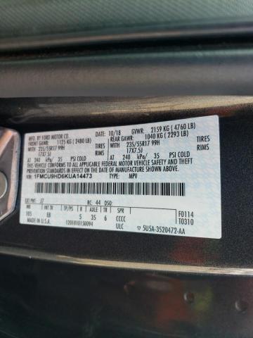 2019 FORD ESCAPE SEL 1FMCU9HD6KUA14473