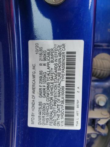 2020 HONDA ACCORD SPO - 1HGCV1F38LA150069