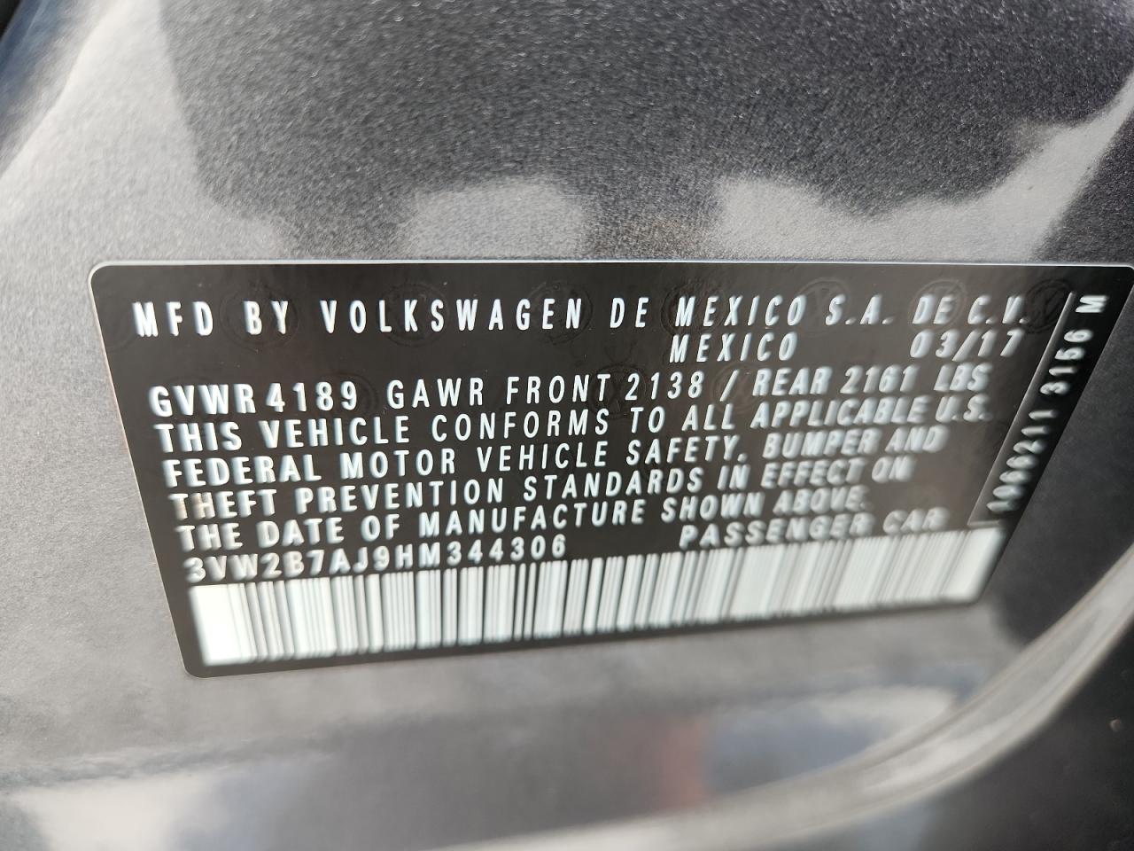 Volkswagen Jetta s 2017