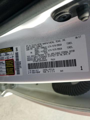 2017 TOYOTA TUNDRA CREWMAX LIMITED 5TFHW5F10HX660492