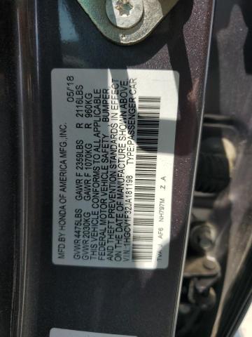 2018 HONDA ACCORD SPO - 1HGCV1F32JA181198