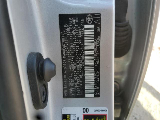 2017 TOYOTA COROLLA L - 2T1BURHEXHC771861