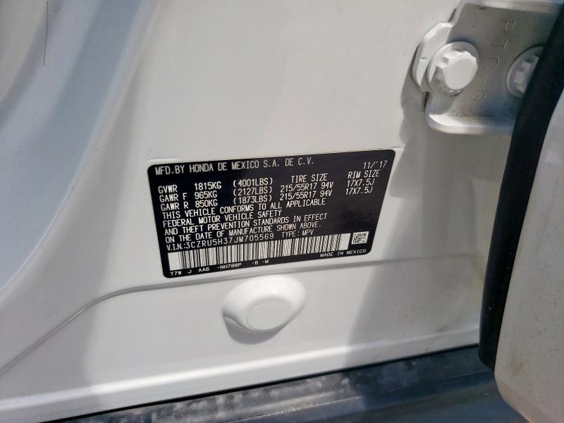 2018 HONDA HR-V LX 3CZRU5H37JM705569