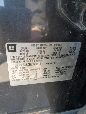 2017 GMC ACADIA SLE 1GKKNRLA0HZ324113