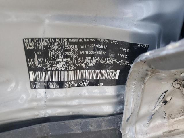 2021 TOYOTA RAV4 LE 2T3H1RFV0MW128361